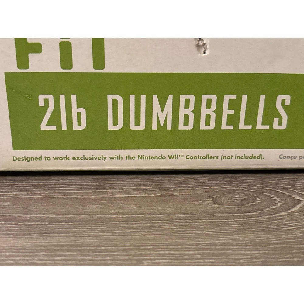 Everlast FiT 2lb Dumbbells for Nintendo Wii Remote and Nunchuk White Weights Set - Picture 4 of 6